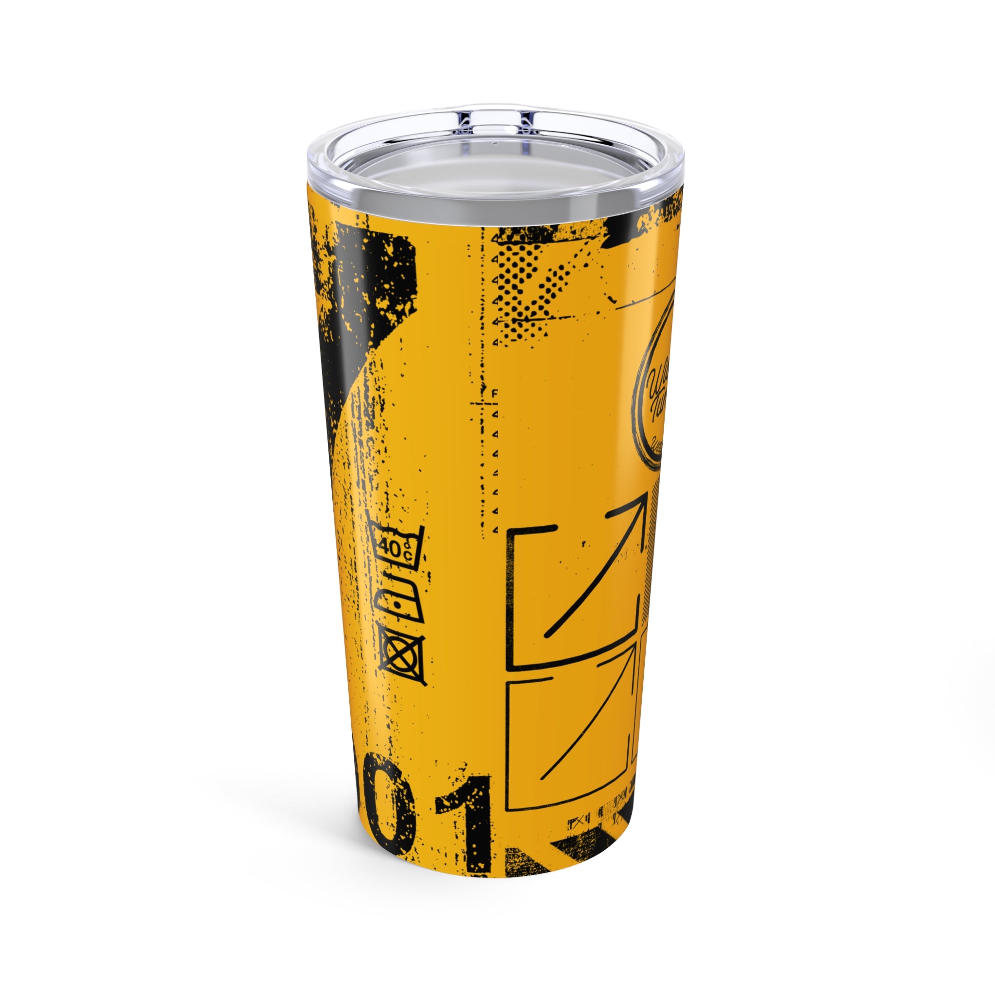 Lucky Number 7 (Yellow) - Grunge Collection - 20oz Tumbler