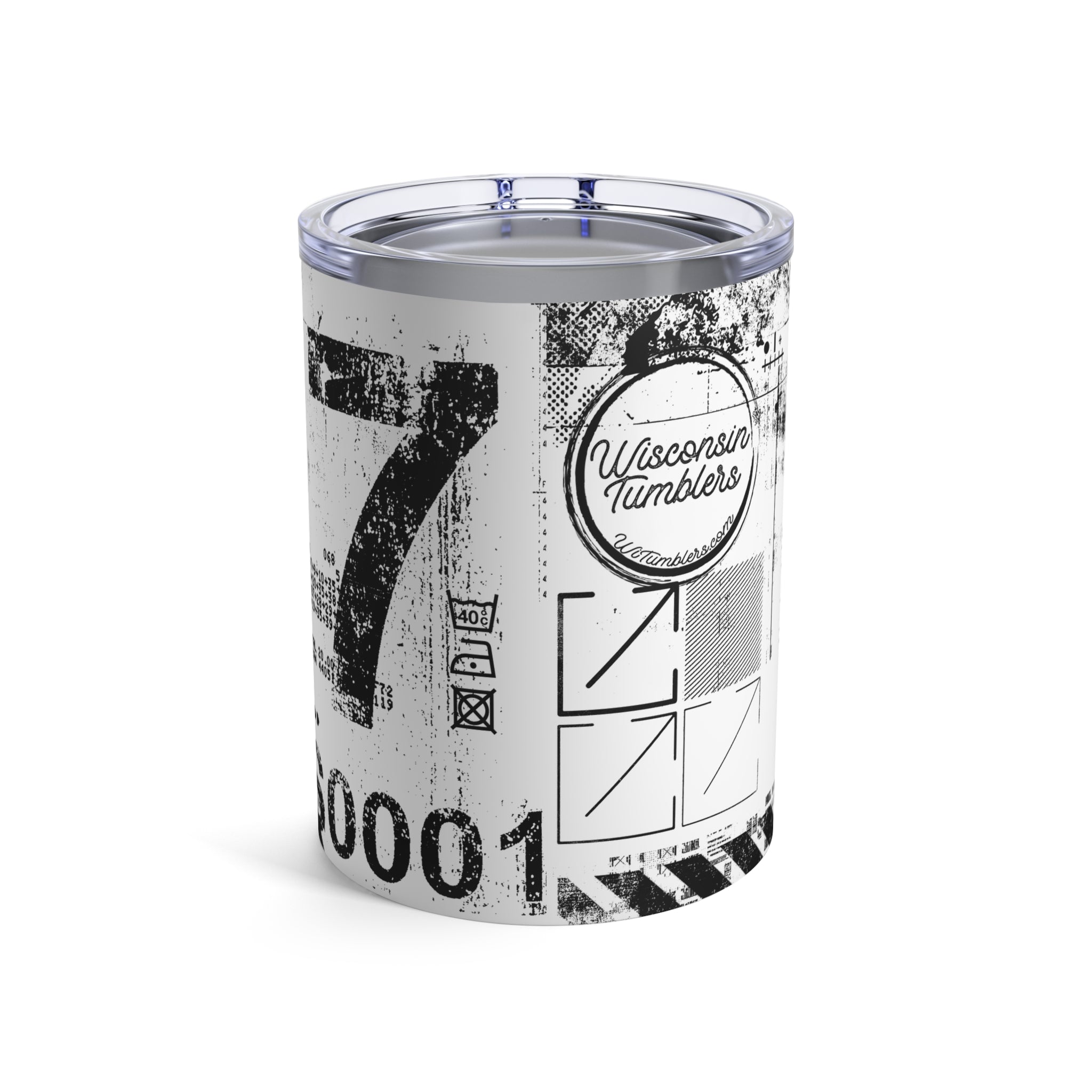 Lucky Number 7 - Grunge Collection - 10oz Tumbler