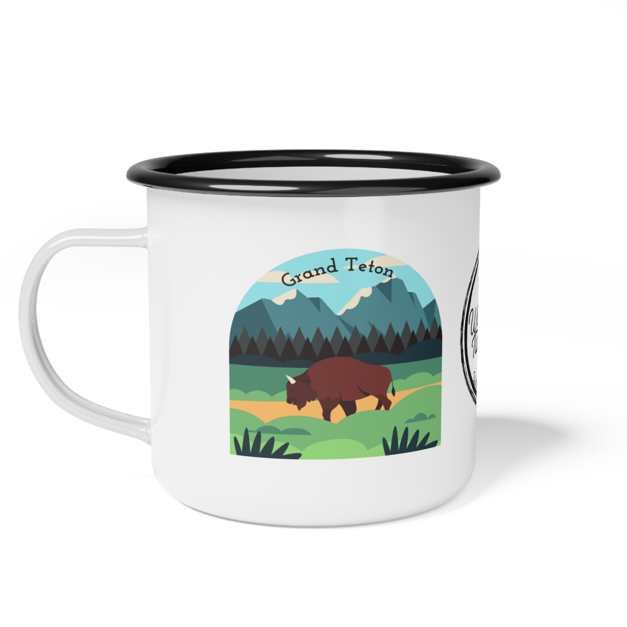 Grand Teton National Park - Enamel Camp Cup