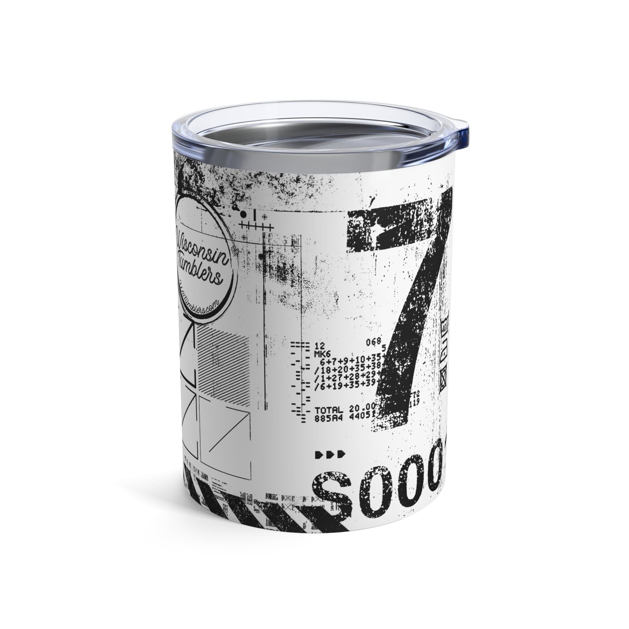 Lucky Number 7 - Grunge Collection - 10oz Tumbler