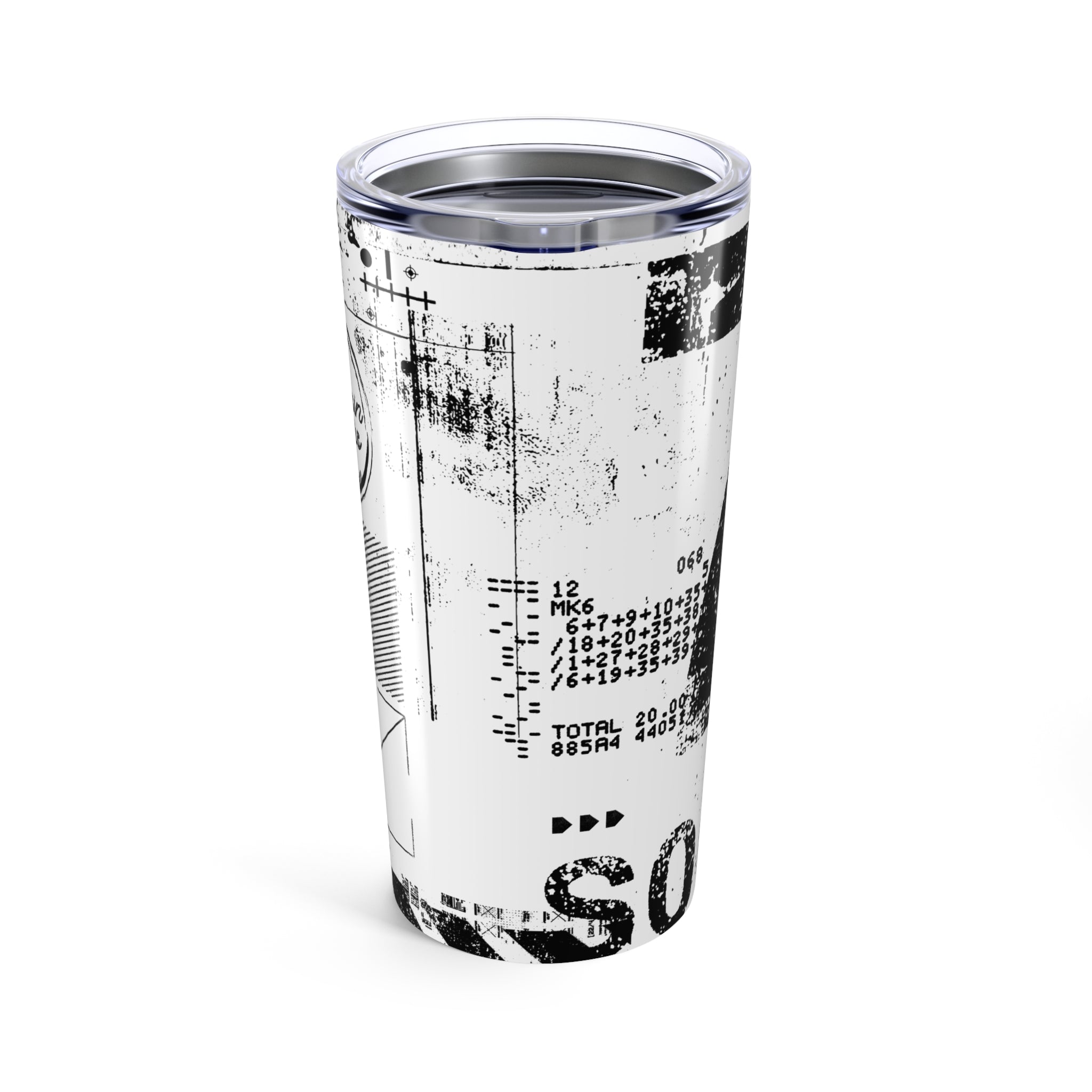 Lucky Number 7 - Grunge Collection - 20oz Tumbler