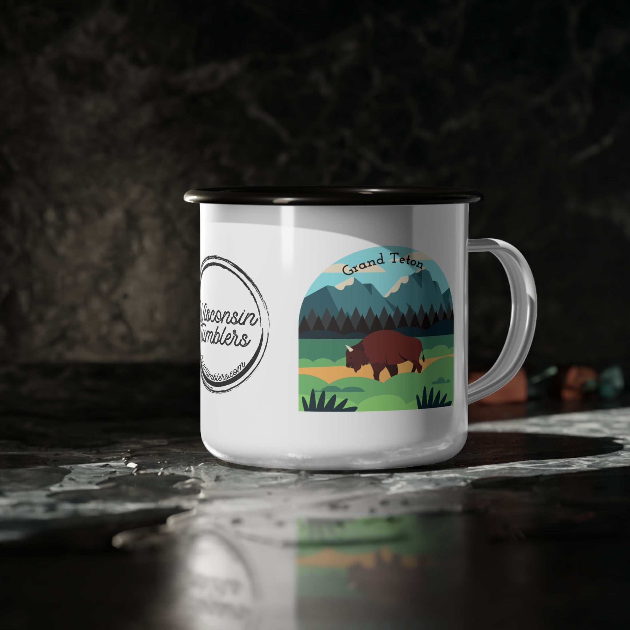 Grand Teton National Park - Enamel Camp Cup