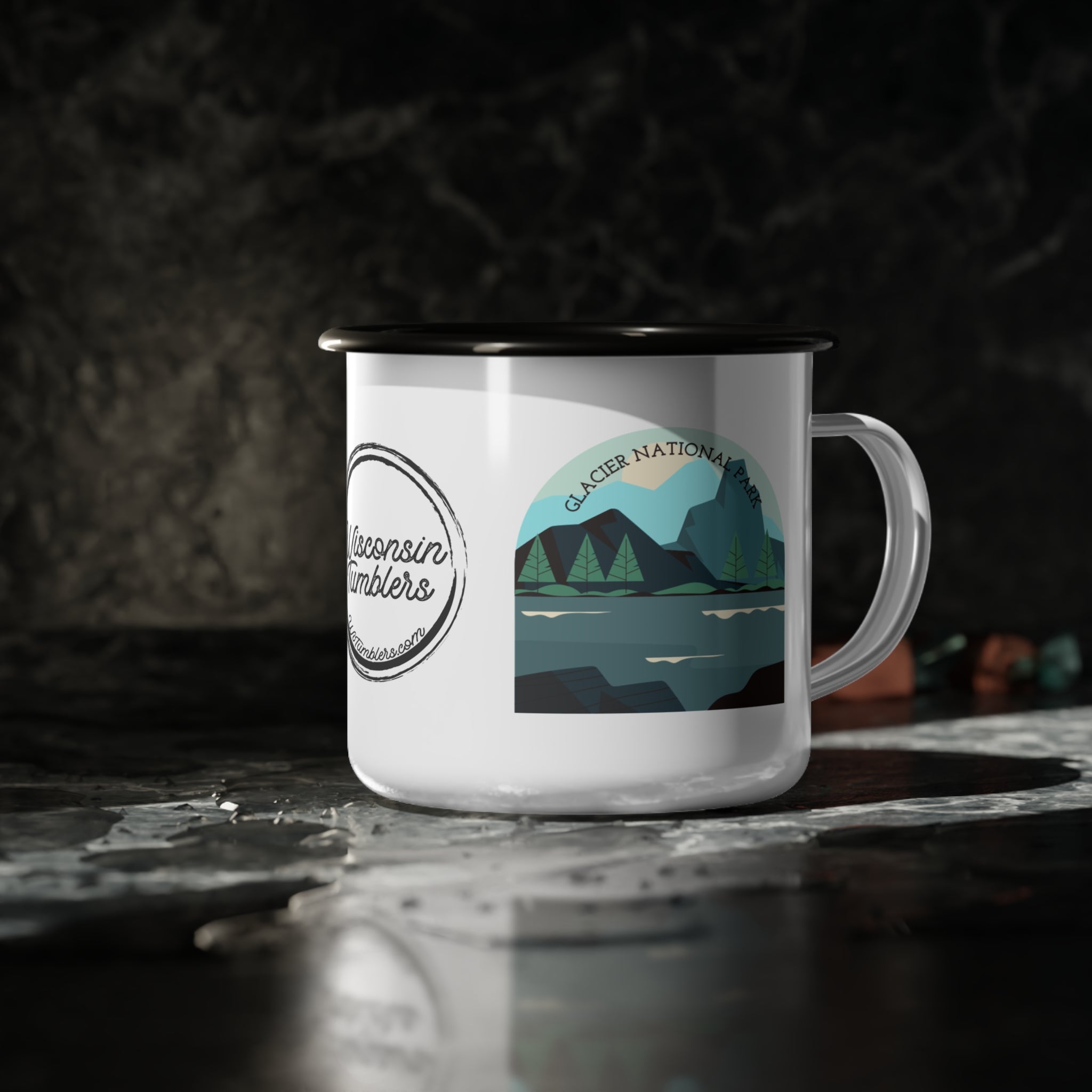 Glacier National Park - Enamel Camp Cup